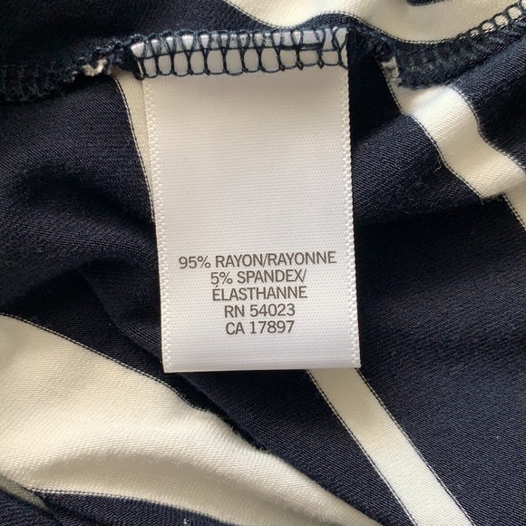 Banana Republic Navy Blue and White Striped Maxi Dress - size M - Picture 6 of 7